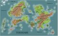 A more detailed map of Terisiare around 4560 ©2018 Wizards of the Coast, Inc.