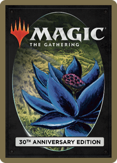 The card back used for the 30th Anniversary Edition, depicting a Black Lotus.