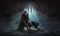 Adventures in the Forgotten Realms key art featuring Drizzt Do'Urden and Guenhwyvar by Magali Villeneuve.