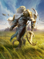 Ajani traveled to Kaladesh to protect the Gatewatch.