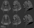 3D Model of Ajani's head during his compleation.