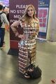 Amy wearing a MTG card dress[6][7]