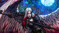 A stained glass depiction of Avacyn, the Purifier