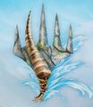 Bloomburrow Commander symbol based on a metallized carrot.