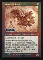 Blueprint showcase on a serialized card
