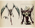 Compleated New Phyrexian angel. Concept art by Richard Whitters.