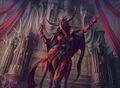 A Cult of Rakdos female demon.