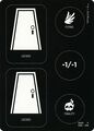 Duskmourn -1/-1 counter, Finality counter and Flying counter, indicators for Locked Doors.
