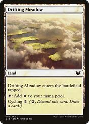 The card Drifting Meadow from Commander 2015.