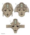 Alternate concepts for Elspeth's mask.