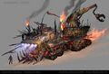 Concept sketch of a large vehicle, possibly the Apocalypse Runner.[5]