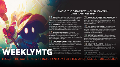 The ten color-pair archetypes for Final Fantasy limited.