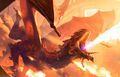 A dragon from Fiora. Art by Michael Komarck.