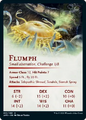 Stat block card back for creatures in the AFR art series.