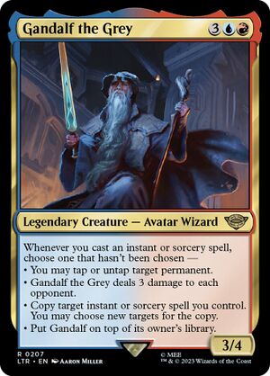 LTR-207, Gandalf the Grey, a red-blue legendary Avatar Wizard