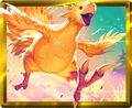 Liquid gold Traveling Chocobo avatar from the Holiday 5-Card Booster Bundle.[56]
