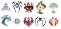 The older crests from the Ravnica block