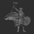 3D model of a Kaldheimr warrior.