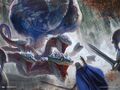 A Jellyfish Hydra Beast, Simic Krasis (Ravnica).