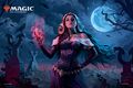 Innistrad Remastered key art featuring Liliana by Magali Villeneuve