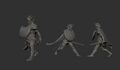 3D models of Kaldheimr warriors.