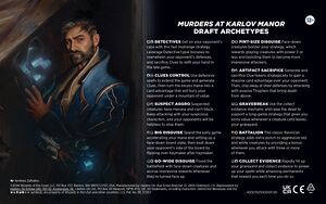 The ten color-pair archetypes for Murders at Karlov Manor limited.