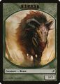 3/3 green Beast creature token produced by Garruk Wildspeaker
