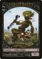 1/1 black Goblin Rogue creature token produced by Boggart Mob (among others)