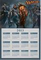 Magic monthly calendar 2013