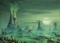 A Mirrodin swamp called the Mephidross.