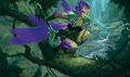 A member of the more arboreal merfolk on Ixalan. Art by Kieran Yanner.