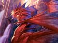 Niv-Mizzet, the Firemind. Art by Todd Lockwood.