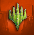 Outlaws of Thunder Junction symbol based on a cactus in pin form.