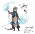 Bloomburrow otterball costuming.[12]