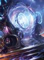 Card art in Kaladesh Inventions. Art by Raymond Swanland.