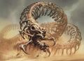 A Skeletal Wurm from Zendikar.