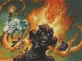 Ajani's rage as a flame avatar