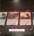 Misplaced holofoil stamps.