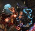 Strixhaven: School of Mages key art.