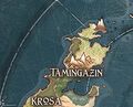 Map of Tamingazin subcontinent © 2018 Wizards of the Coast, Inc. All Rights Reserved