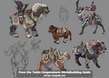 Temur mount concepts by Amanda Lee.
