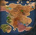 Map of Eastern Terisiare after the Mending ©2011-2014 Wizards of the Coast, Inc.