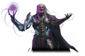 Tezzeret's new darksteel body has purple energy motes instead of yellow.