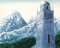 One of four Mark Poole pieces depicting Urza's Tower from Antiquities