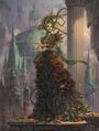 Vraska's original appearance before becoming a phyrexian.