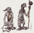 Zendikari goblins. Concept art by Mark Tedin.